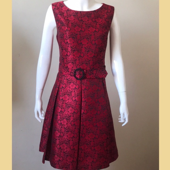 Red Floral mini dress - Picture 1 of 4